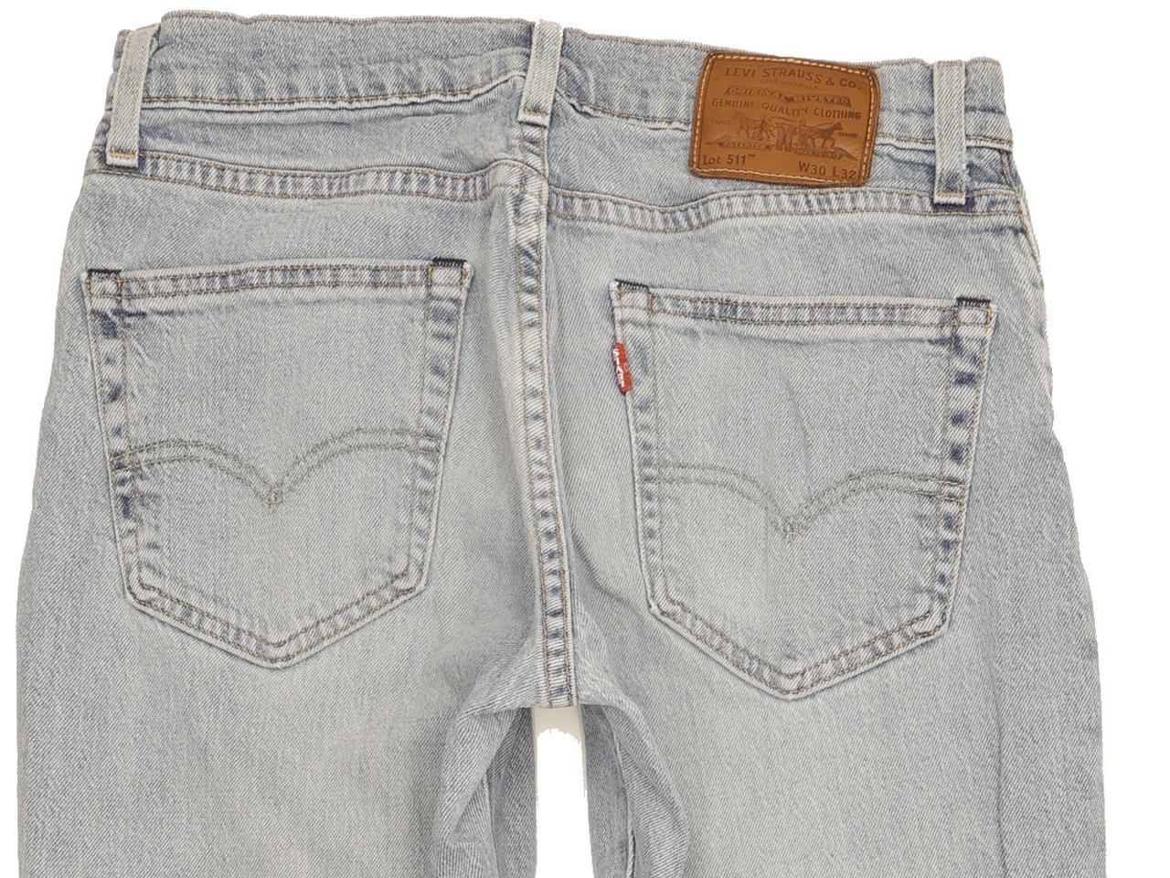 Levi's 511 Men Blue Straight Slim Stretch Jeans W30 L32