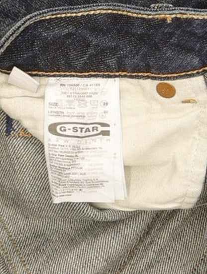 G-Star 3301 Women Blue Straight Slim Stretch Jeans W26 L29