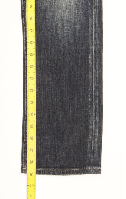 G-Star 3301 Women Blue Straight Slim Stretch Jeans W26 L29