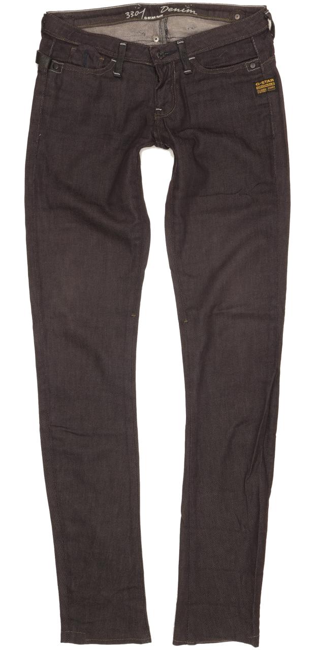G-Star 3301 Women Navy Skinny Slim Stretch Jeans W26 L33