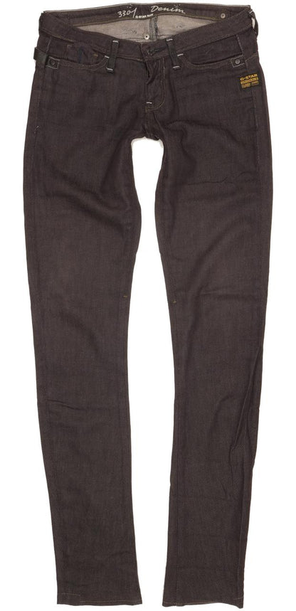 G-Star 3301 Women Navy Skinny Slim Stretch Jeans W26 L33