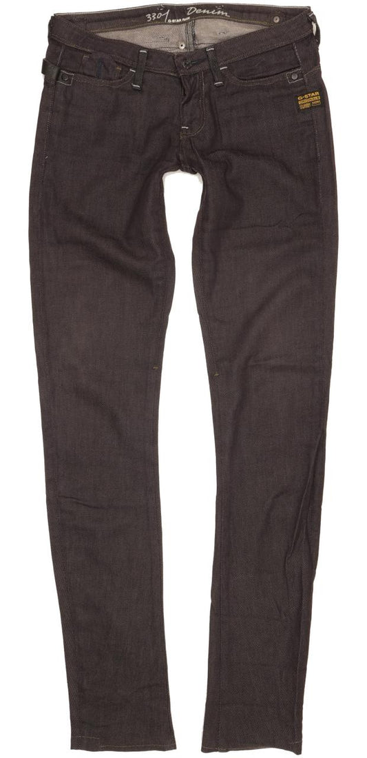 G-Star 3301 Women Navy Skinny Slim Stretch Jeans W26 L33
