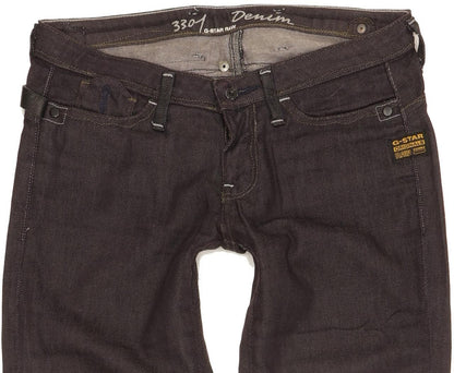 G-Star 3301 Women Navy Skinny Slim Stretch Jeans W26 L33