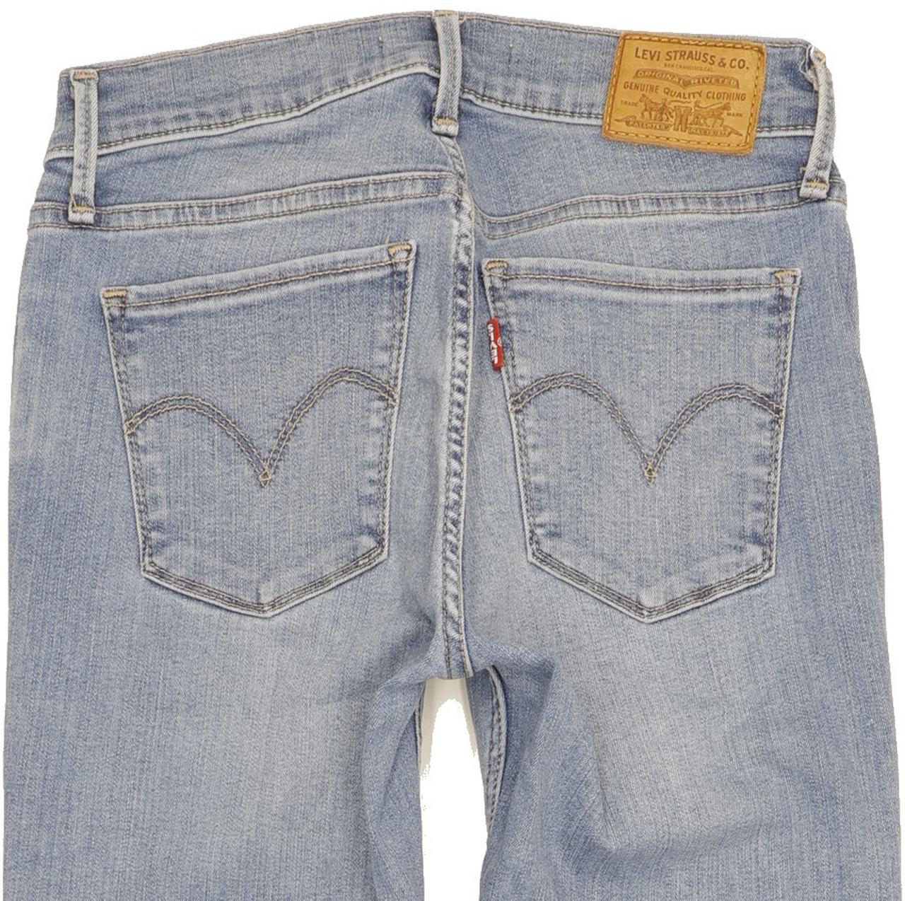 Levi's 710 Super Women Blue Skinny Slim Stretch Jeans W25 L29