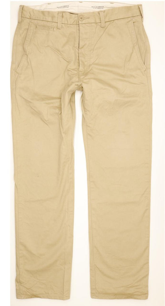 Lee Men Beige Straight Regular Chino Jeans W33 L32