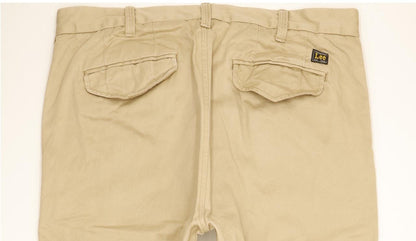 Lee Men Beige Straight Regular Chino Jeans W33 L32