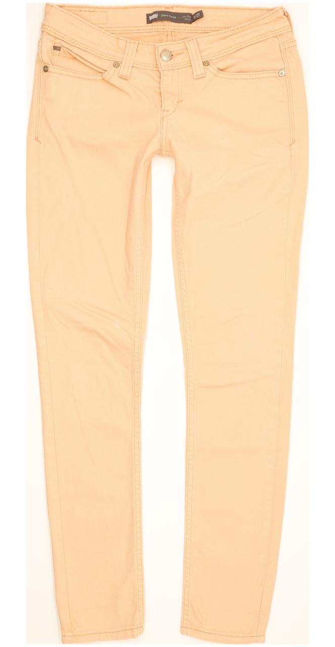 Levi's Demi Curve Orange Women Skinny Slim Stretch Jeans W27 L30