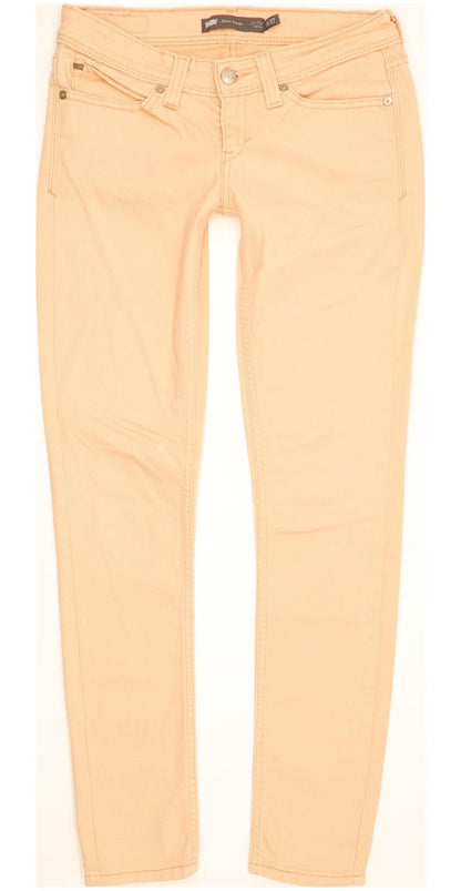 Levi's Demi Curve Orange Women Skinny Slim Stretch Jeans W27 L30