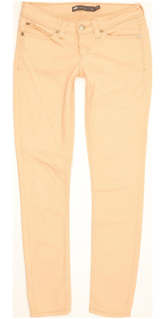 Levi's Demi Curve Orange Women Skinny Slim Stretch Jeans W27 L30