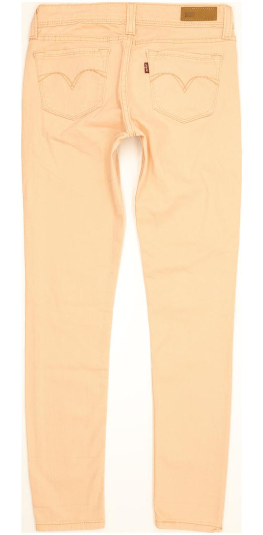 Levi's Demi Curve Orange Women Skinny Slim Stretch Jeans W27 L30