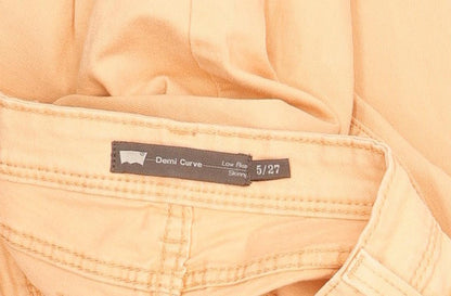 Levi's Demi Curve Orange Women Skinny Slim Stretch Jeans W27 L30