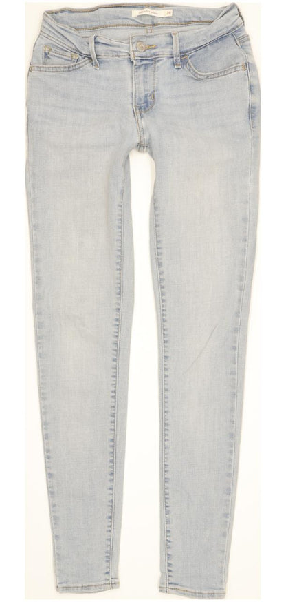 Levi's 710 Super Women Blue Skinny Slim Stretch Jeans W26 L29