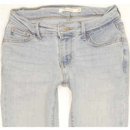 Levi's 710 Super Women Blue Skinny Slim Stretch Jeans W26 L29