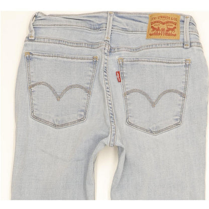 Levi's 710 Super Women Blue Skinny Slim Stretch Jeans W26 L29