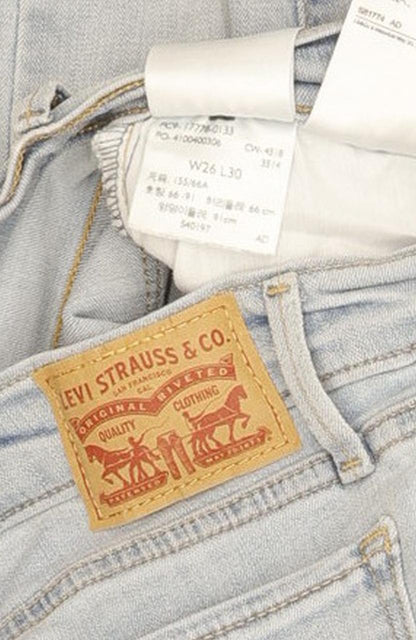 Levi's 710 Super Women Blue Skinny Slim Stretch Jeans W26 L29