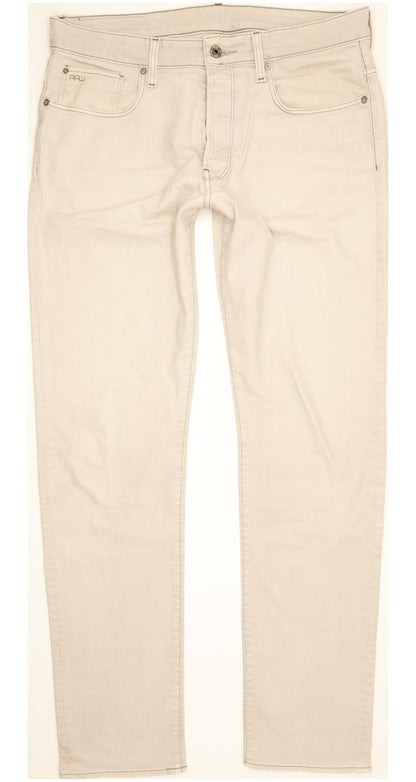 G-Star 3301 Men Grey Tapered Regular Stretch Jeans W34 L33