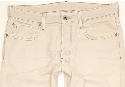 G-Star 3301 Men Grey Tapered Regular Stretch Jeans W34 L33