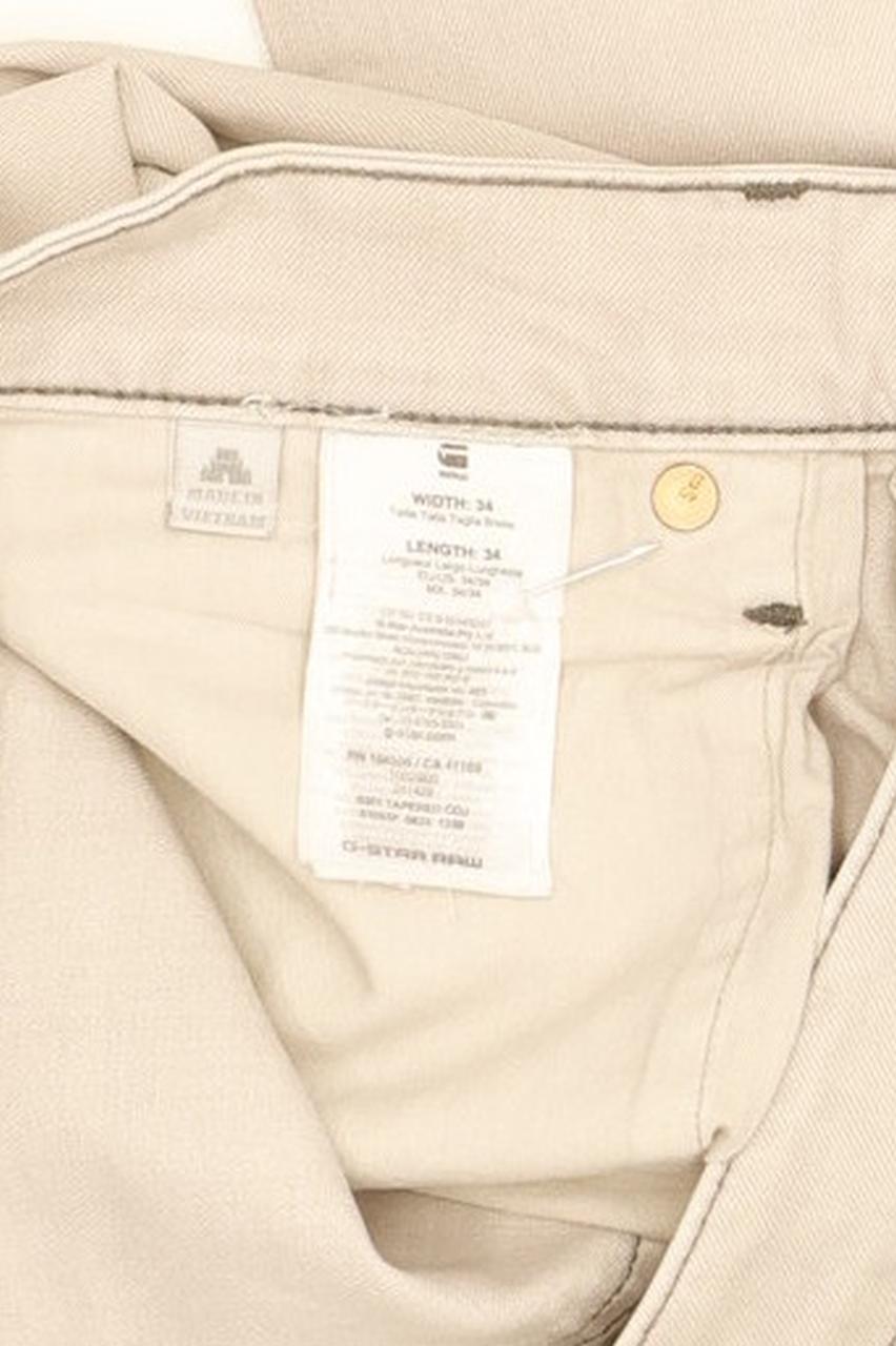 G-Star 3301 Men Grey Tapered Regular Stretch Jeans W34 L33