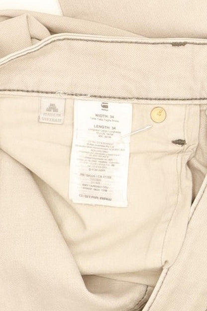 G-Star 3301 Men Grey Tapered Regular Stretch Jeans W34 L33
