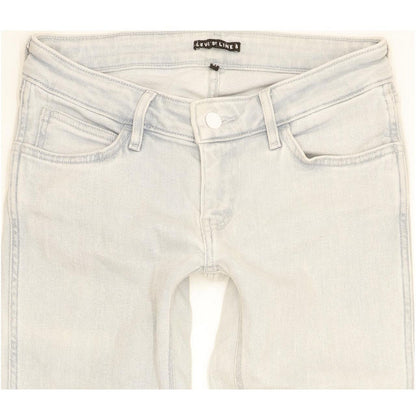 Levi's Line 8 Women Blue Skinny Slim Jeans W27 L28