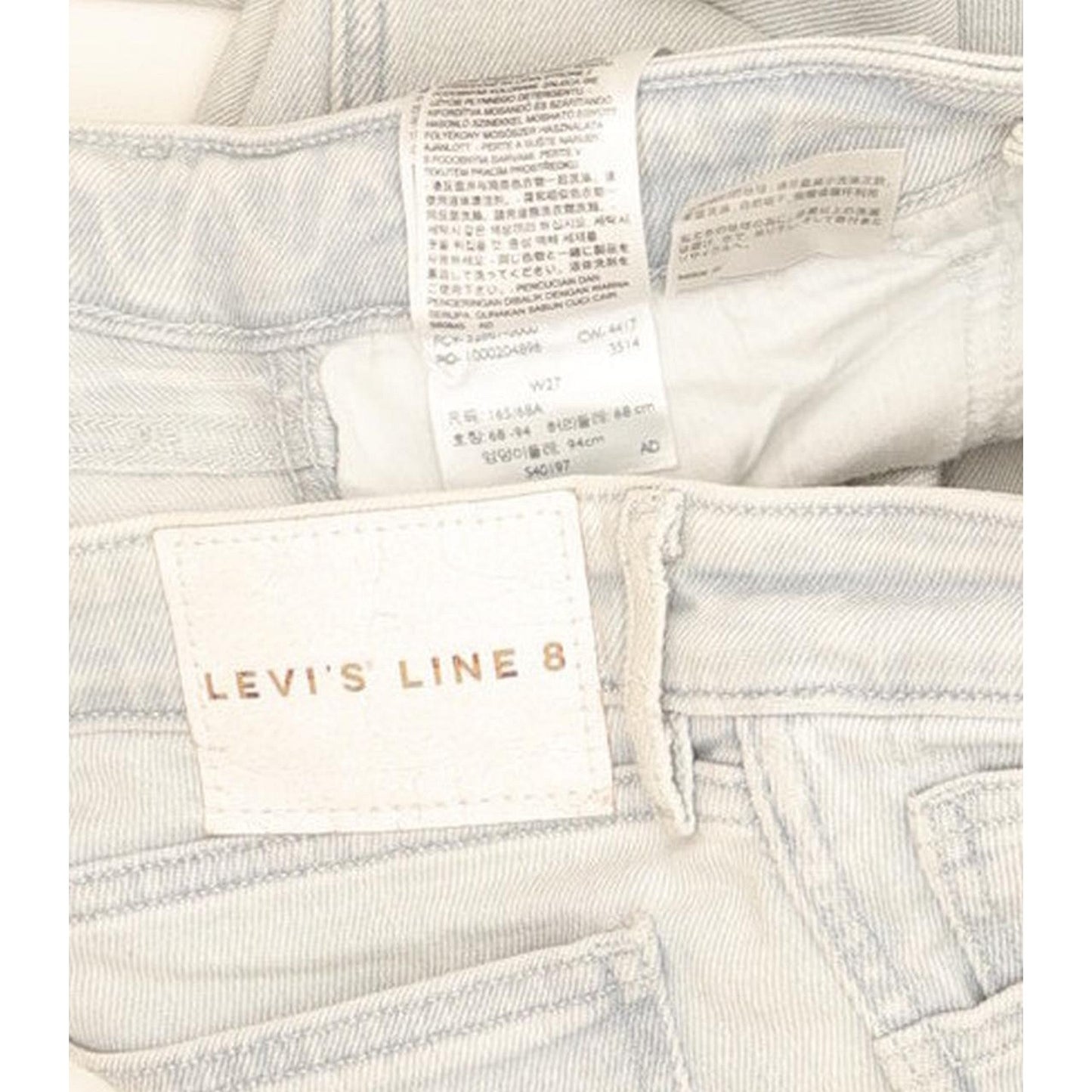 Levi's Line 8 Women Blue Skinny Slim Jeans W27 L28