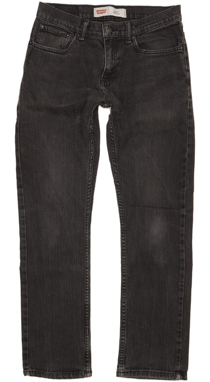 Levi's 511 Men Black Straight Slim Stretch Jeans W29 L29