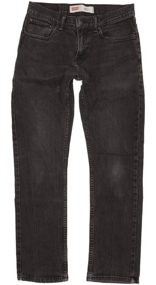 Levi's 511 Men Black Straight Slim Stretch Jeans W29 L29
