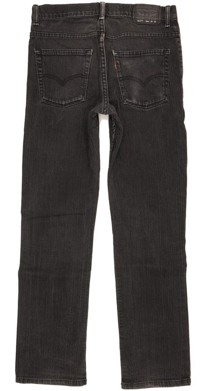 Levi's 511 Men Black Straight Slim Stretch Jeans W29 L29