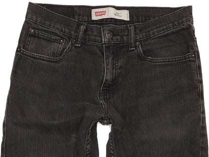 Levi's 511 Men Black Straight Slim Stretch Jeans W29 L29