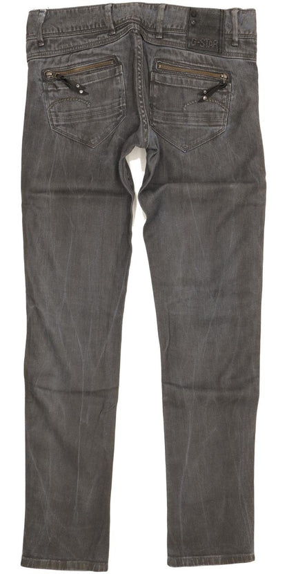 G-Star Fender Women Grey Skinny Slim Stretch Jeans W31 L34