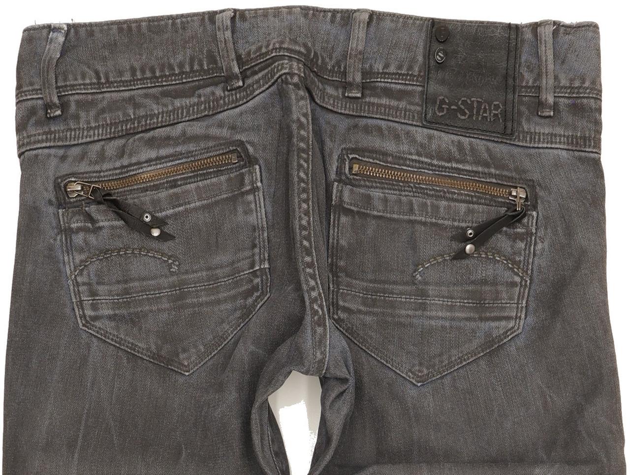 G-Star Fender Women Grey Skinny Slim Stretch Jeans W31 L34