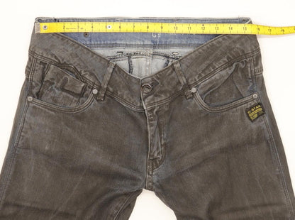 G-Star Fender Women Grey Skinny Slim Stretch Jeans W31 L34