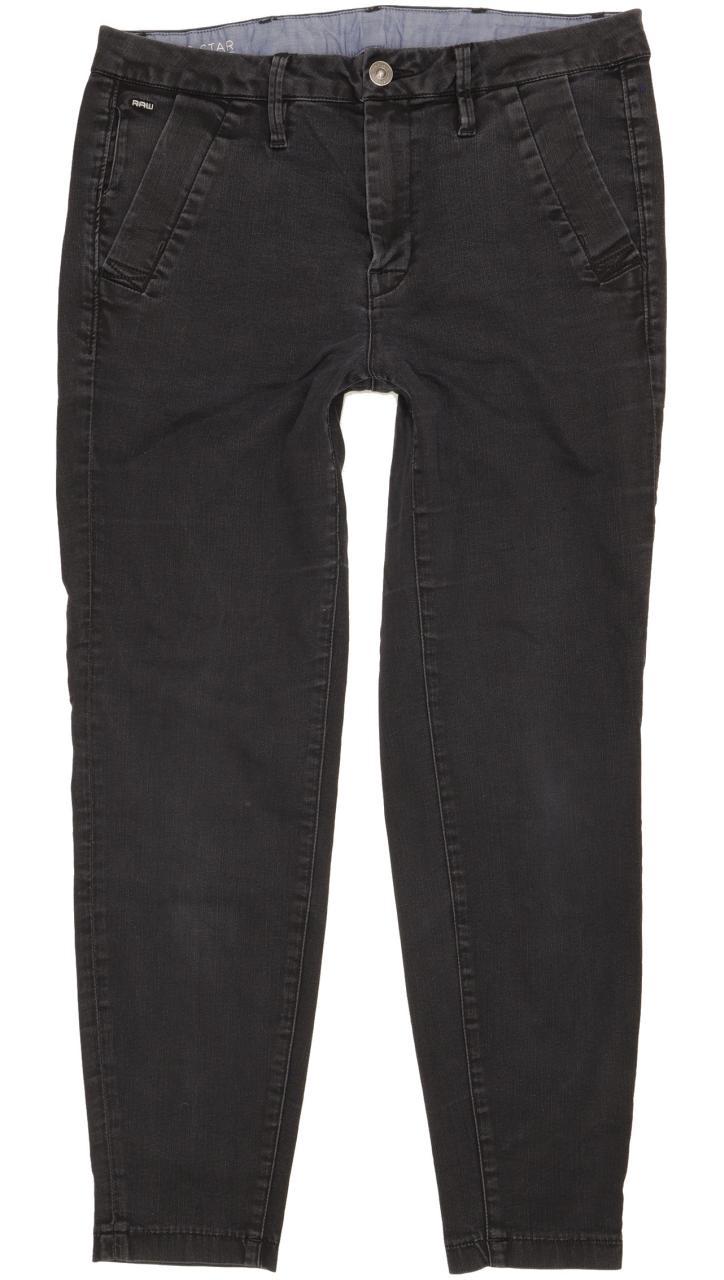 G-Star Bronson Women Black Skinny Slim Chino Stretch Jeans W27 L26