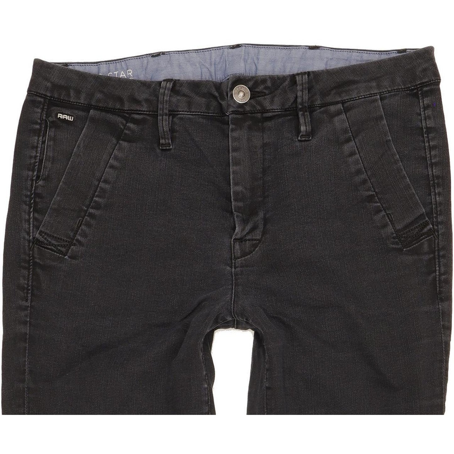 G-Star Bronson Women Black Skinny Slim Chino Stretch Jeans W27 L26