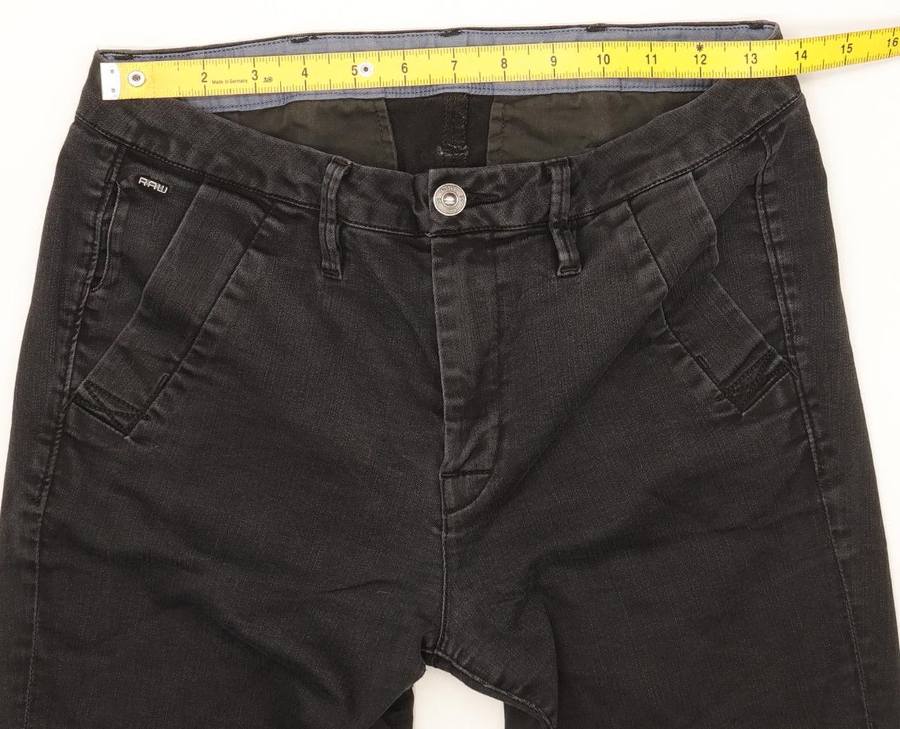 G-Star Bronson Women Black Skinny Slim Chino Stretch Jeans W27 L26