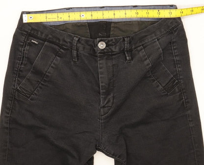G-Star Bronson Women Black Skinny Slim Chino Stretch Jeans W27 L26