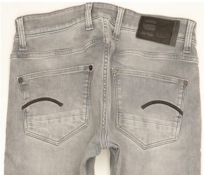G-Star Revend Men Grey Skinny Slim Stretch Jeans W30 L31