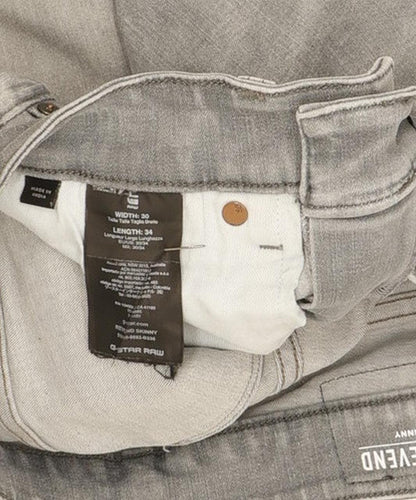 G-Star Revend Men Grey Skinny Slim Stretch Jeans W30 L31