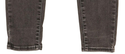 Levi's Mile Charcoal Skinny Slim Stretch Jeans High Waisted W28 L28