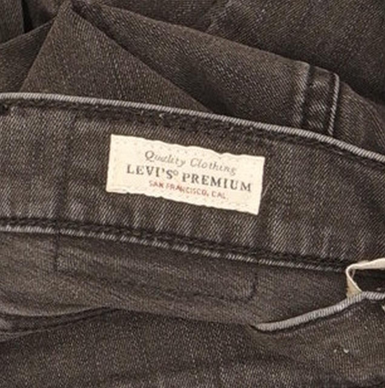 Levi's Mile Charcoal Skinny Slim Stretch Jeans High Waisted W28 L28