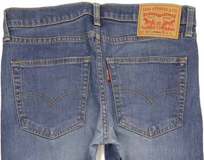 Levi's 512 Lo-Ball Men Blue Tapered Slim Jeans W33 L33
