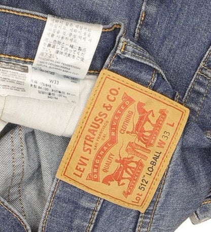 Levi's 512 Lo-Ball Men Blue Tapered Slim Jeans W33 L33
