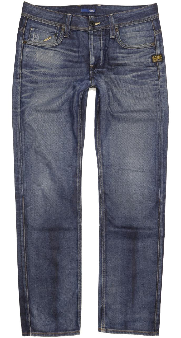 G-Star Men Blue Straight Regular Jeans W32 L33