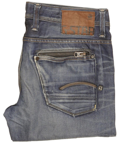 G-Star Men Blue Straight Regular Jeans W32 L33