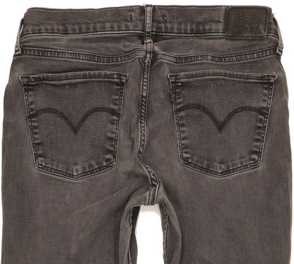 Levi's 710 Super Women Charcoal Skinny Slim Stretch Jeans W30 L30