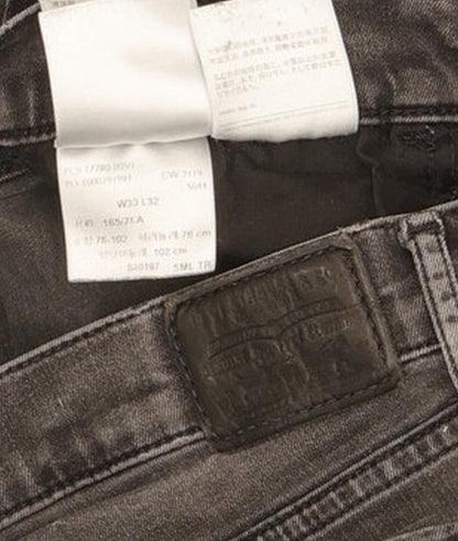 Levi's 710 Super Women Charcoal Skinny Slim Stretch Jeans W30 L30
