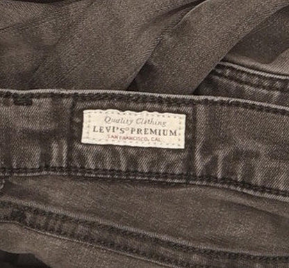 Levi's 710 Super Women Charcoal Skinny Slim Stretch Jeans W30 L30