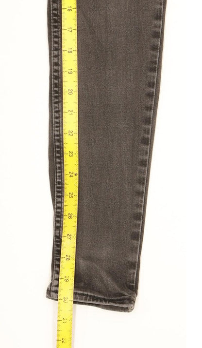 Levi's 710 Super Women Charcoal Skinny Slim Stretch Jeans W30 L30