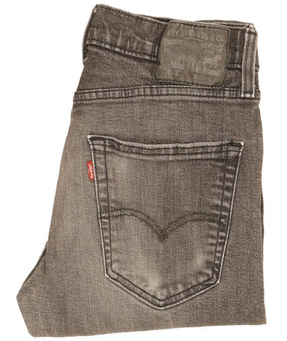 Levi's 512 Men Grey Tapered Slim Stretch Jeans W30 L29