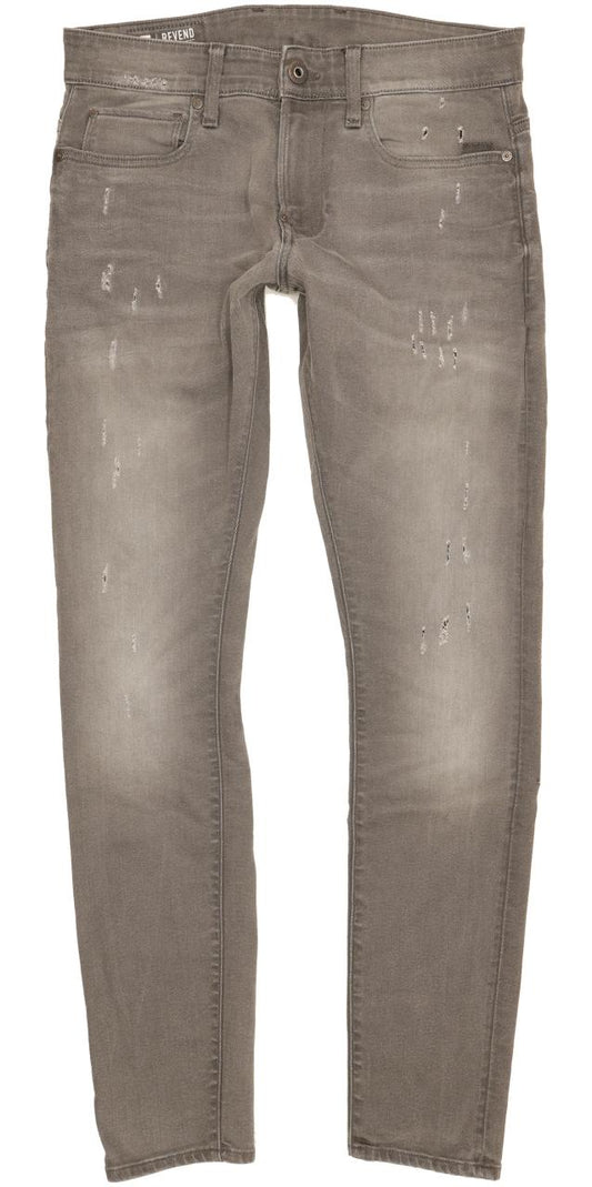 G-Star Revend Men Grey Skinny Slim Stretch Jeans W31 L32